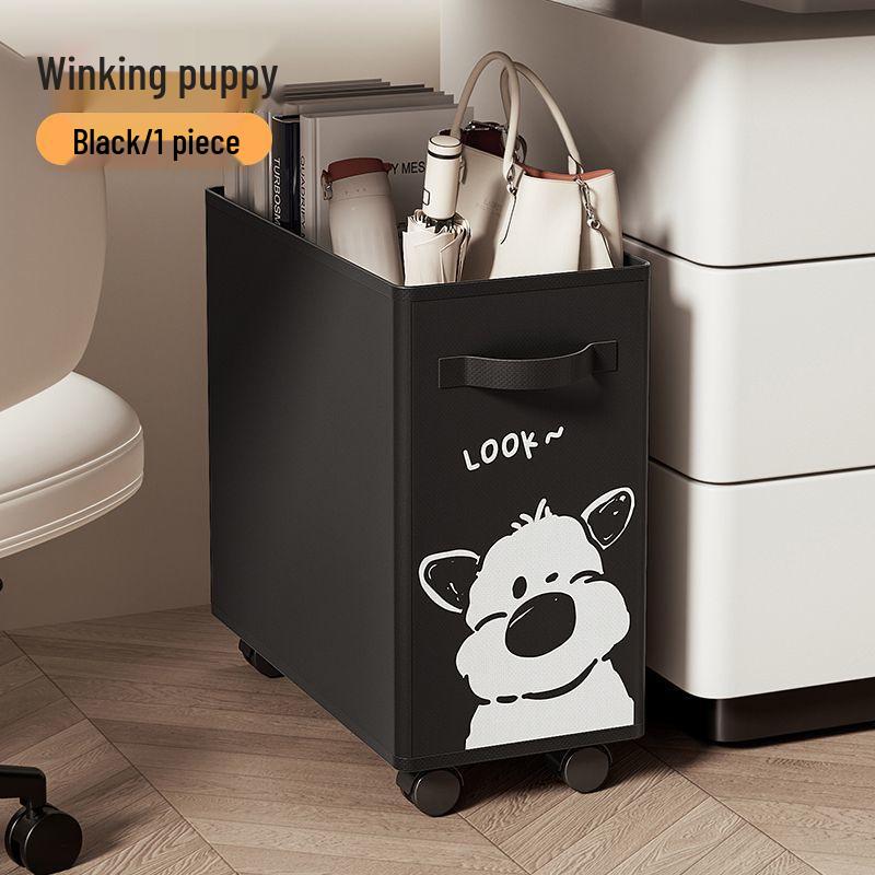 Mobile Under-Desk Office Storage Basket with Wheels