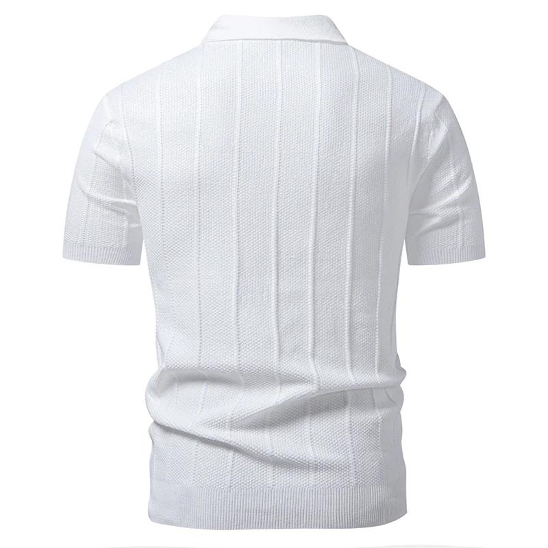 2026 Men Classic Polo Shirt Summer New Arrival Luxury European Style Men Short Sleeve T Shirt Fashion Knit Top Casual Daily Wear