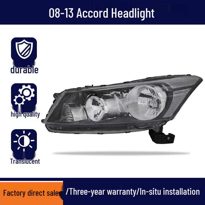 Headlight Lens Outer Shell Assembly for 1998-2017 Honda Accord: Fits 7th, 8th, & 9th Gen, High & Low Beam