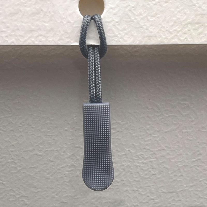 Available: Black Detachable Zipper Pull Lanyard with Silicone Rope.