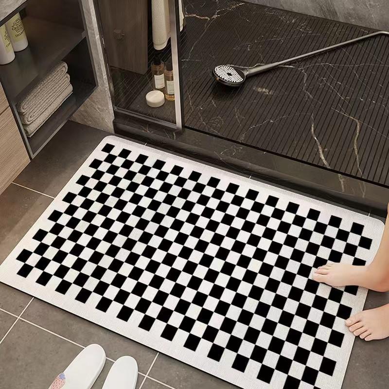 Xiansu bathroom floor mat, toilet suction door foot mat, carpet, diatom mud non-slip toilet, suction mat toilet