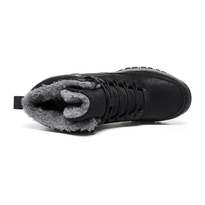 Men's Winter High-Top Snow Boots: Outdoor Plus Size Cotton Sneakers