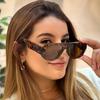 Trendy Women Oval Cat Eye Sunglasses Retro Pilot UV400 Protection Summer Fashion Eyewear Gafas De Sol