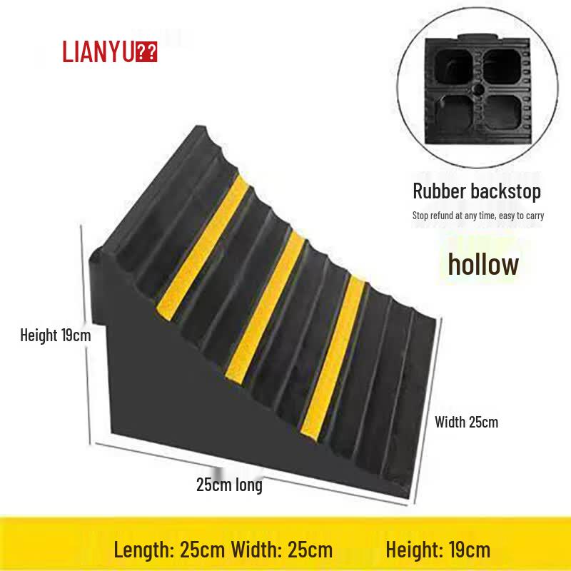 Heavy-Duty Rubber Parking Stopper & Wheel Chock