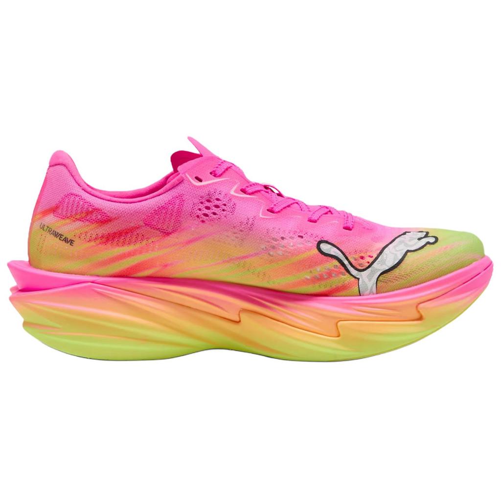 Puma Deviate Nitro Elite 4 Poison Pink Yellow Alert Bright Aqua Women Sneakers Sun-Stream------Features 313606-01