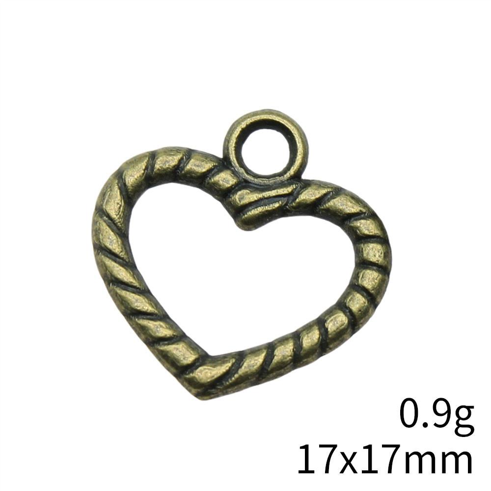 Back To School Charm Bracelet Hollow Peach Heart Charms Pendant Ornaments For Home Male Pendant