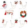 Jewelry Clothing decor Tassel Xmas Costumes Christmas Brooch Santa Claus Badge Pins
