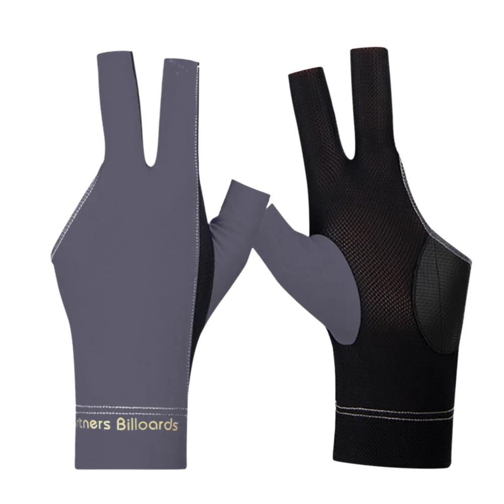 Open Fingers Pool Gloves Non-Slip Spandex Snooker Billiards Match Gloves Left/Right Hand Pool Cue Gloves Billiard Accessories