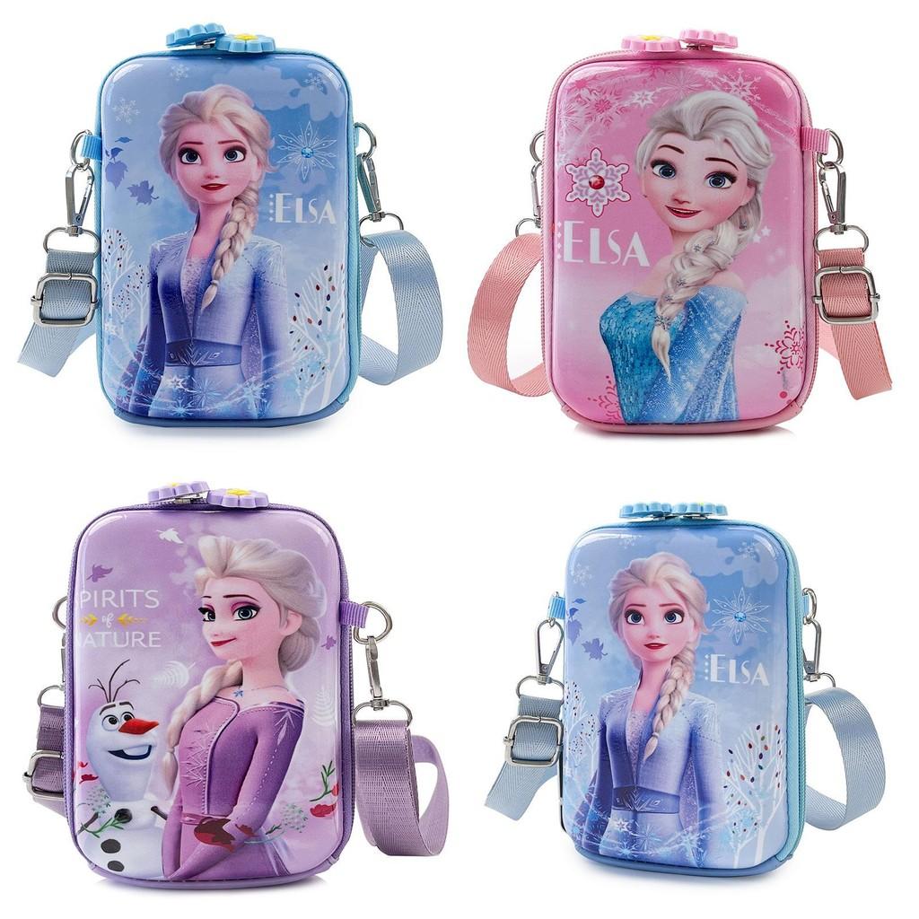 Borsa a tracolla per bambini Frozen Elsa in pelle sintetica, ideale per l'uso quotidiano e come regalo.