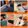 12V Electric Drill and Tool Set with LED and Power Drill and Home Maintenance Perfect for DIY Furniture Assembly and Includes Storage Case and