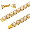 Dog Chain Diamond Cuban Collar Walking Metal Chain Collar with Design Secure Buckle, Pet Cat Cuban Collar Jewelry Accessories