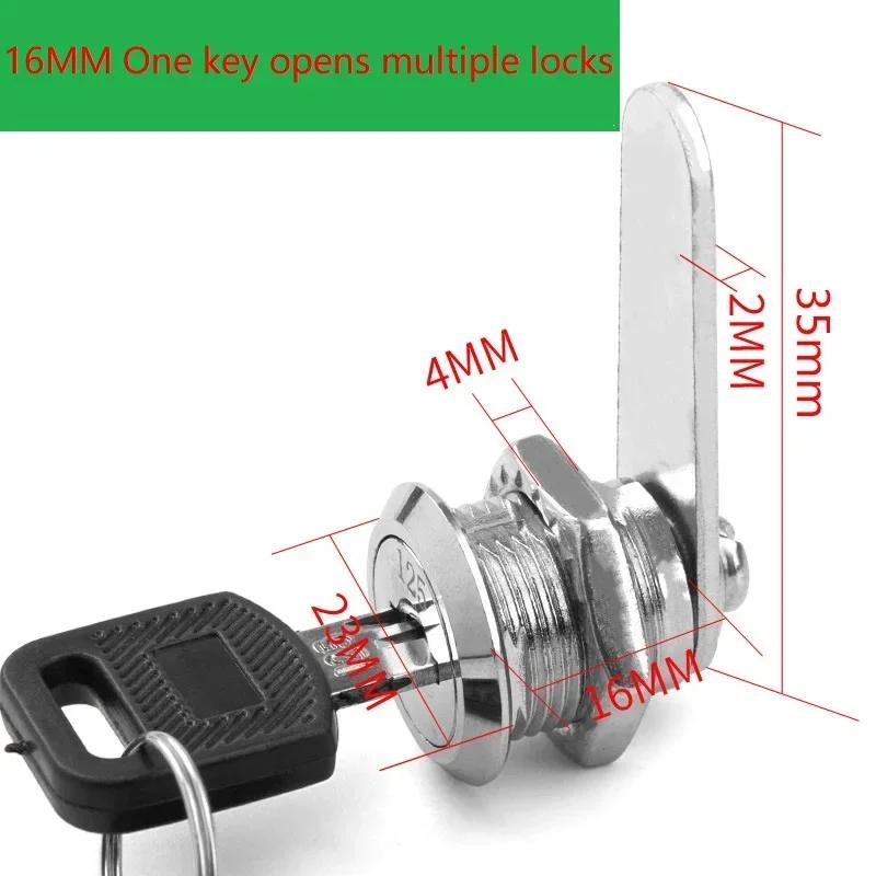 File/Goods/ Drawer Cabinet  Locks With 2 Keys Lock Furniture Hardware Door Cabinet Lock For Office Desk Letter Box Cam Locks