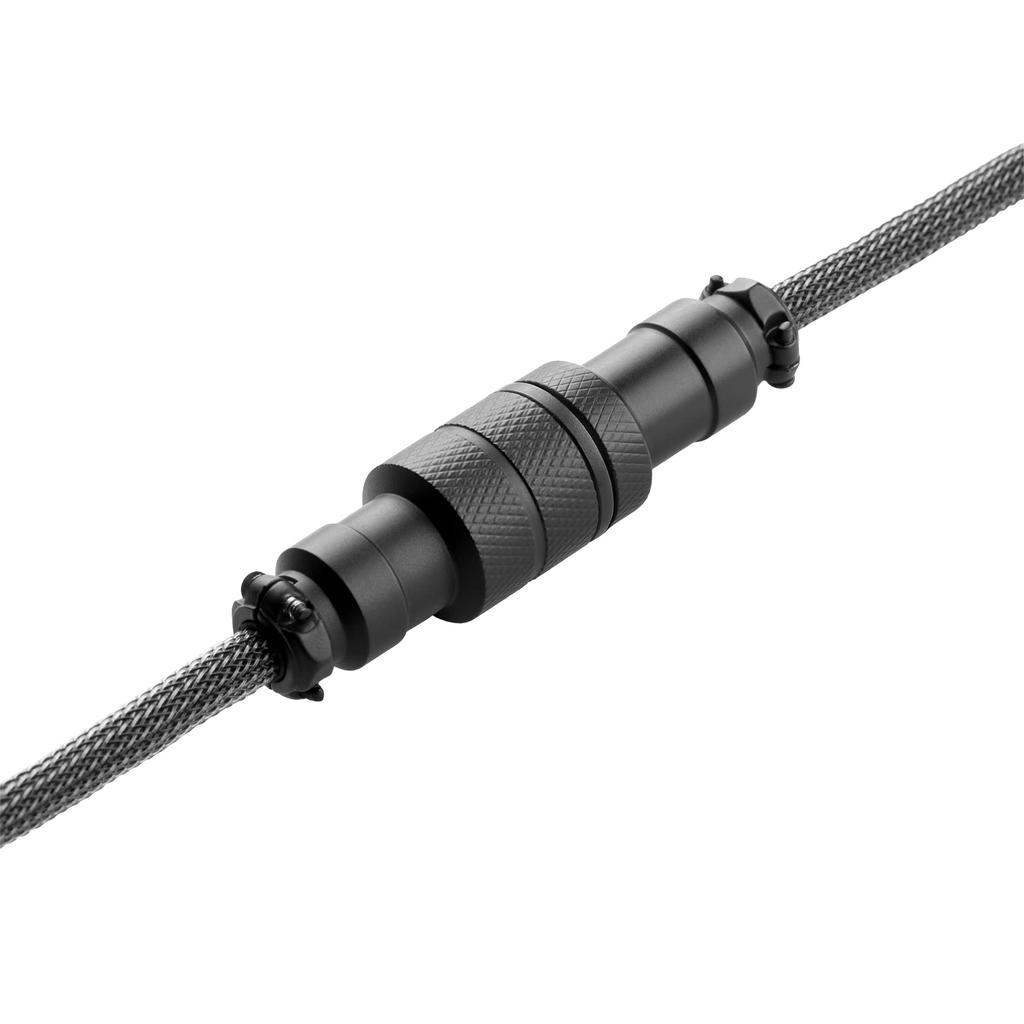 Cablu pentru tastatură CableMod Pro încolăcit USB A la USB Tip (Gri Carbon, C, 150cm)