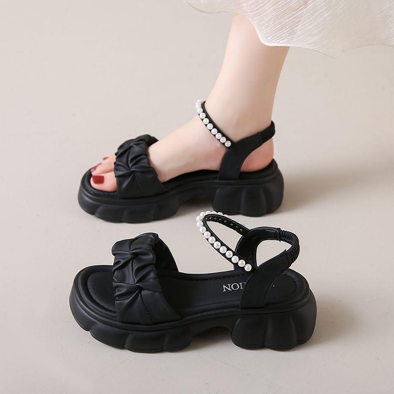 Elegant Platform Sandals for Women, New Summer Style, Soft Sole, Height-increasing Sandals