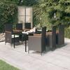 7 Pcs Garden Dining Set with Cushions