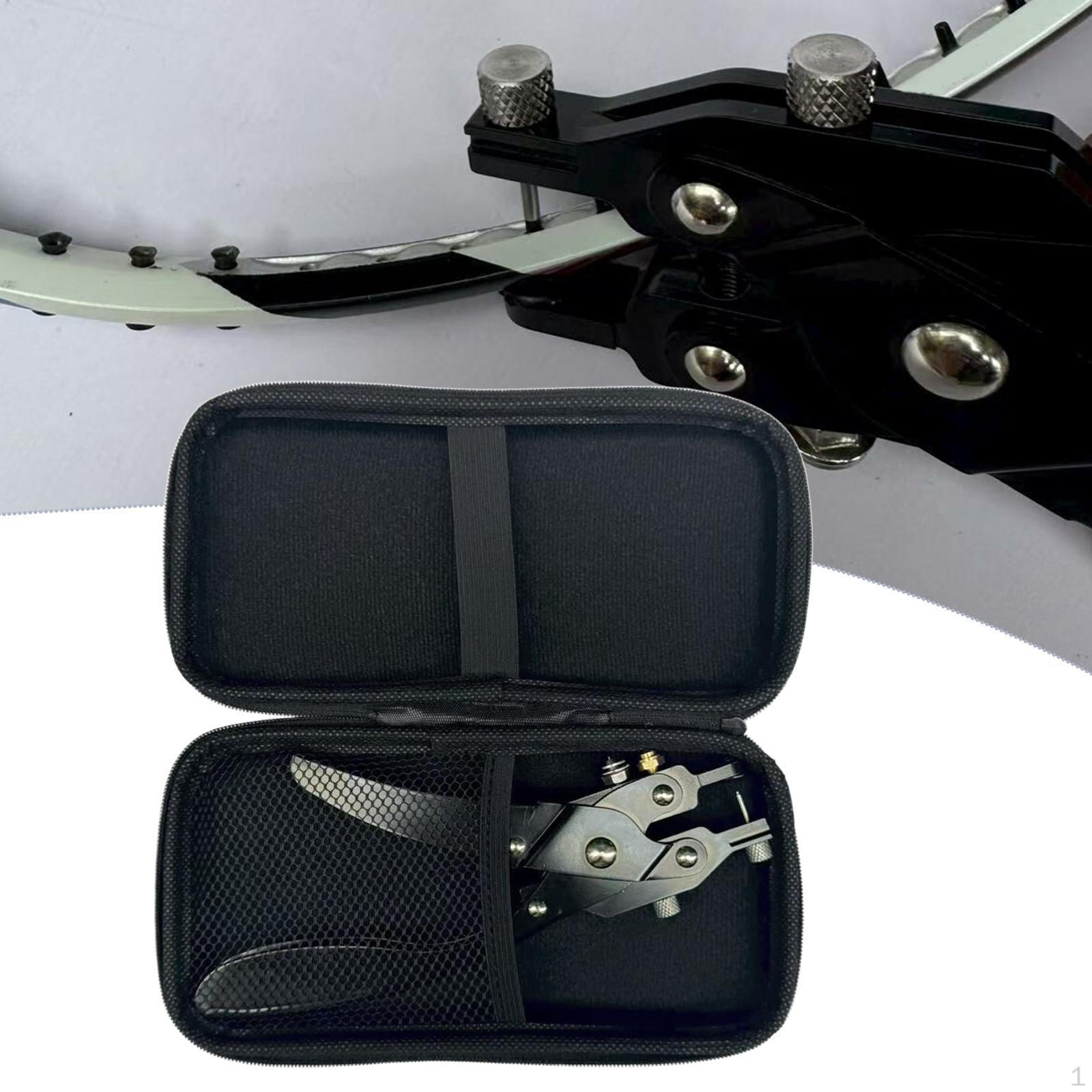 

Бадминтон Обжимные клещи Инструмент для зажима люверсов 7,68 дюйма с сумкой для хранения Клещи для ракеток для