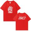 2025 Jinzhou Warriors Curry 30 Basketball train Double Sided Printed Oversized t-shirt Men Women Cotton Unisex Summer clothing