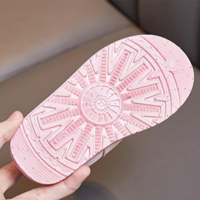 Children's Mid-cut Warm Cotton Shoes Winter Fashion Thickened Cotton Boots Girls Waterproof Printed Casual Shoes Anti-slip Snow Boots