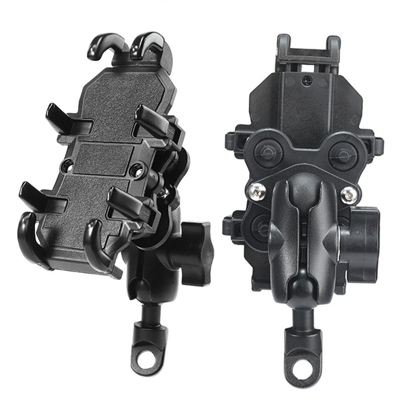 

BSDDP RH-F0108 Алюминиевый сплав Держатель для телефона для велосипеда Велосипедное GPS крепление Велосипедный кронштейн для телефона Rearview Mirror Installation