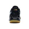 Li-Ning Synthetic Leather Shock Absorption Non-Slip Wear-Resistant Supportive Low-Top Badminton Shoes Unisex Shoes Black AYAS028-1