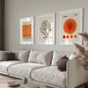 Picasso Tänzerin Bauhaus Rund Haring Orange Wandkunst Leinwandgemälde Nordische Ästhetik Poster und Druck Wohnzimmer Dekor Bild