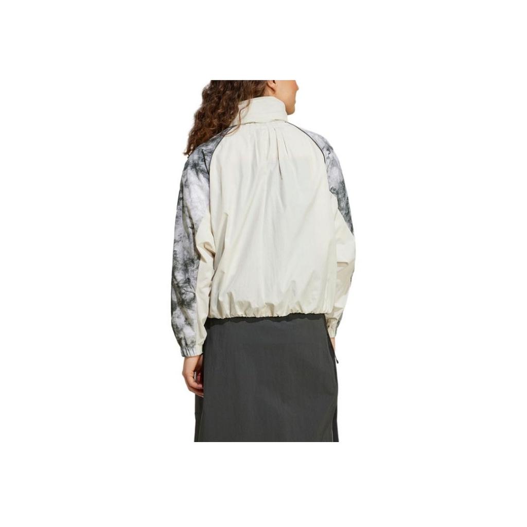 Adidas X National Geographic Terrex SS25 Fashion Comfortable Versatile Stand Collar Jacket Women Jacket White JD5836