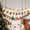 Christmas Decorations Christmas Hanging Flag Xmas New Year Party Decoration Supplies Kawaii Felt Xmas Banner Hanging Navidad