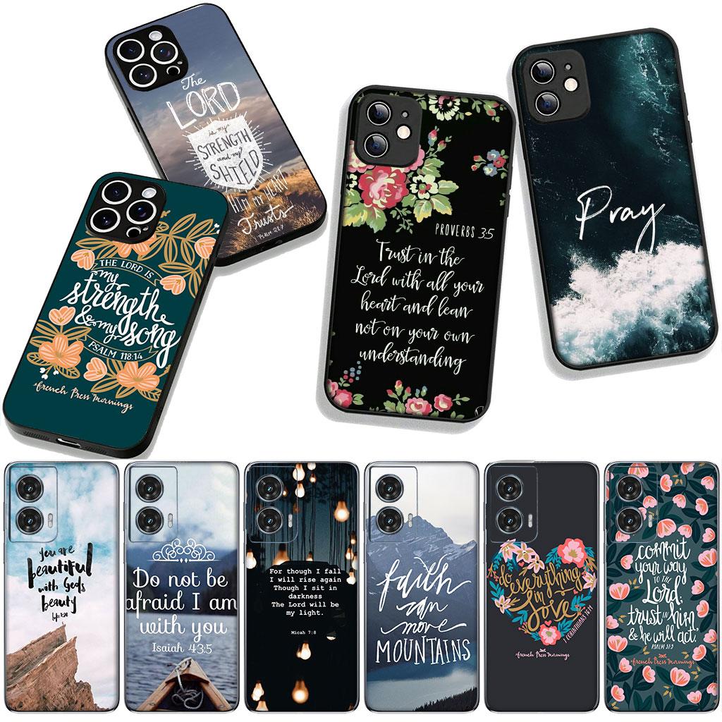 Versículo da Bíblia Jesus Cristo Cristão Capa para Samsung Galaxy A25 A37 A57 A12 A14 A31 A41 A50 A51 A70 A71 A72 A21S Note 20 9 8 10