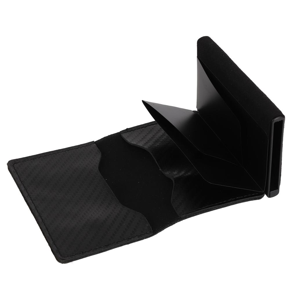 Card Wallet Soft Leather Large Capacity Lose Proof Multifunctional Men Wallet Gift Carbon Fiber