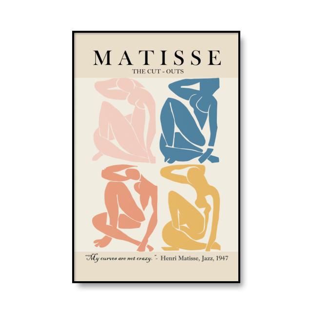 Henri Matisse abstrakte Aktkunst Poster minimalistische Illustration Leinwand Malerei Galerie Druck Wand Bild moderne Zimmer Home Decor