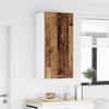 Hanging Cabinet In Vintage Wood and White 50 X 31 X 100 Cm Engineered Wood