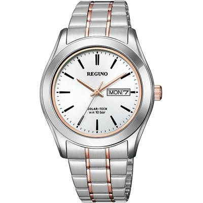 KM1-237-91 ( Watch REGUNO Solar-Tech Pair Men's Standard Series Ring Solar) Round Watch