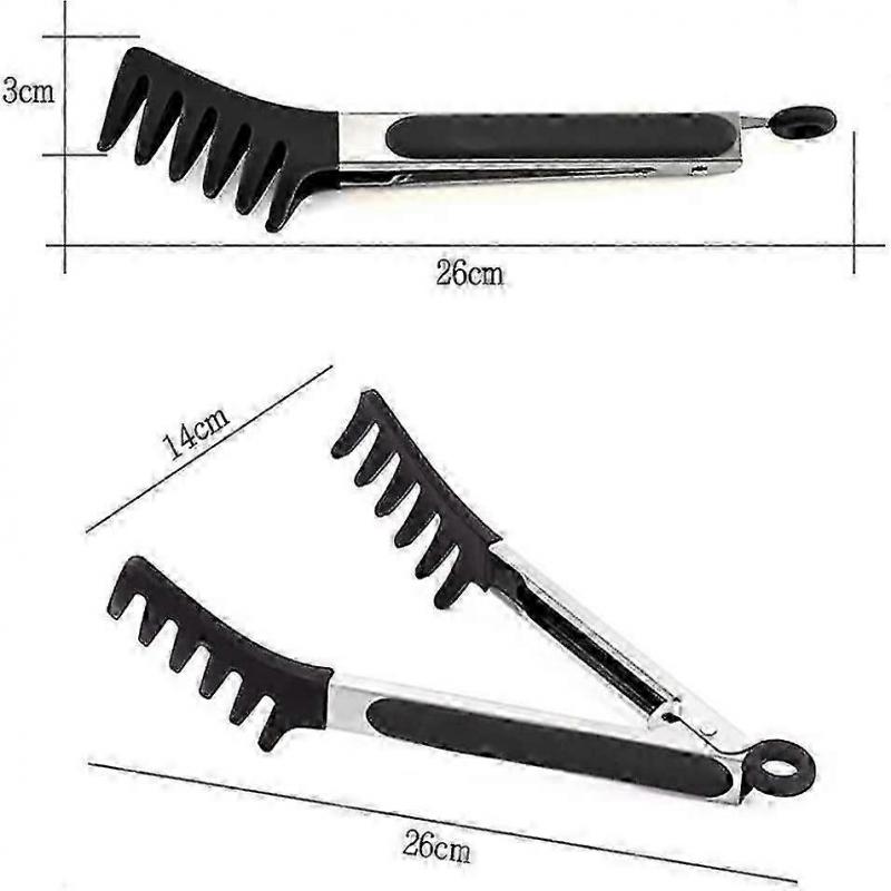 Pasta Tongs Silicone Tongs Kitchen Spaghetti Tongs For Noodles Pasta Baking