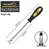 High Strength Phillips & Slotted Screwdriver Set with Non-Slip Magnetic Handle, Chrome Vanadium, High Hardness