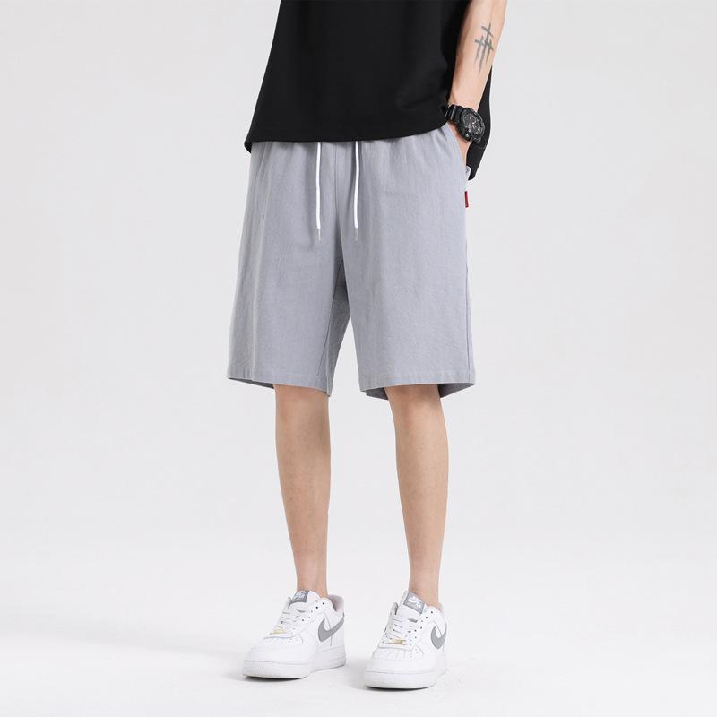 New Chinese linen pants summer light and breathable trendy men's shorts cotton and linen casual pants Chinese style men's clothing