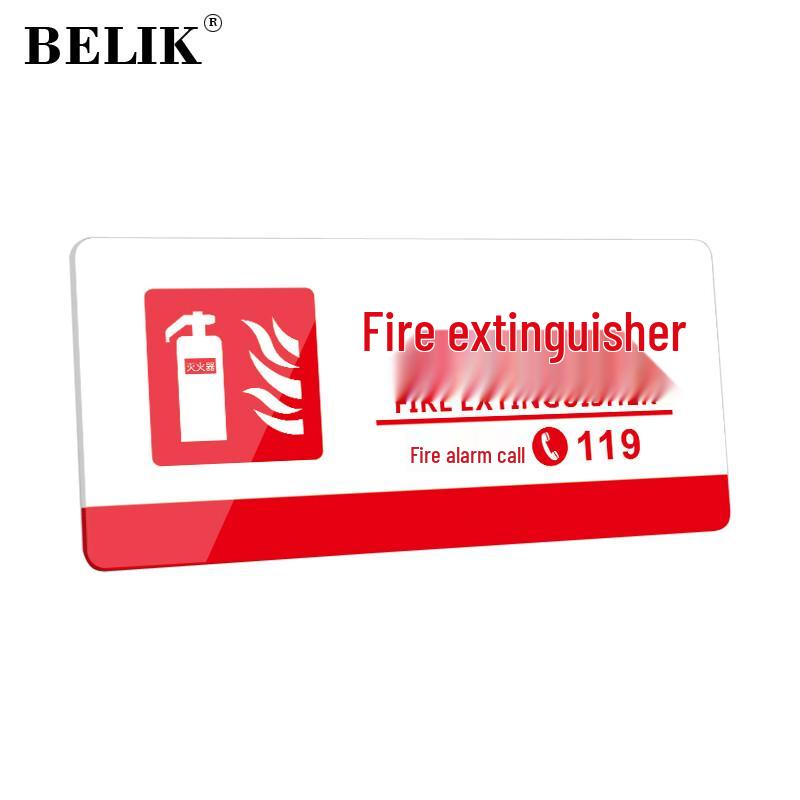 BELIK Fire Extinguisher  Hydrant Safety Sign 10*22cm