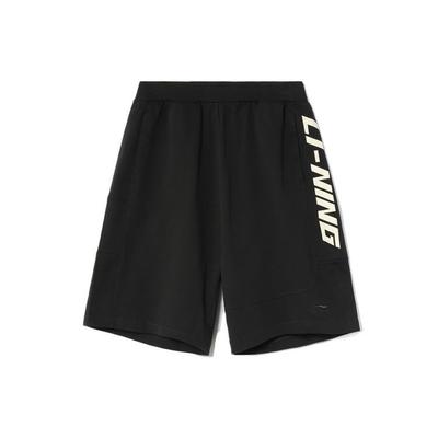 Li Ning Sports Fashion Series Sports Shorts Men Shorts Black AKSR185-2