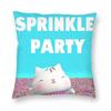 Dollhouse Sprinkle Party Pillowcase Printed Cushion Cover Decorative Cute Cat Pillow Case Cover Home Square