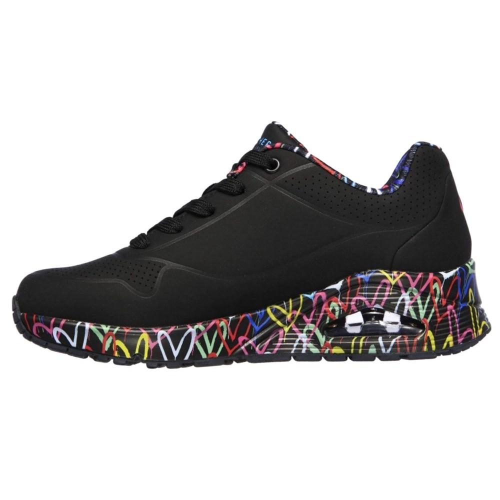 Sneakers Skechers black Uno Loving Love