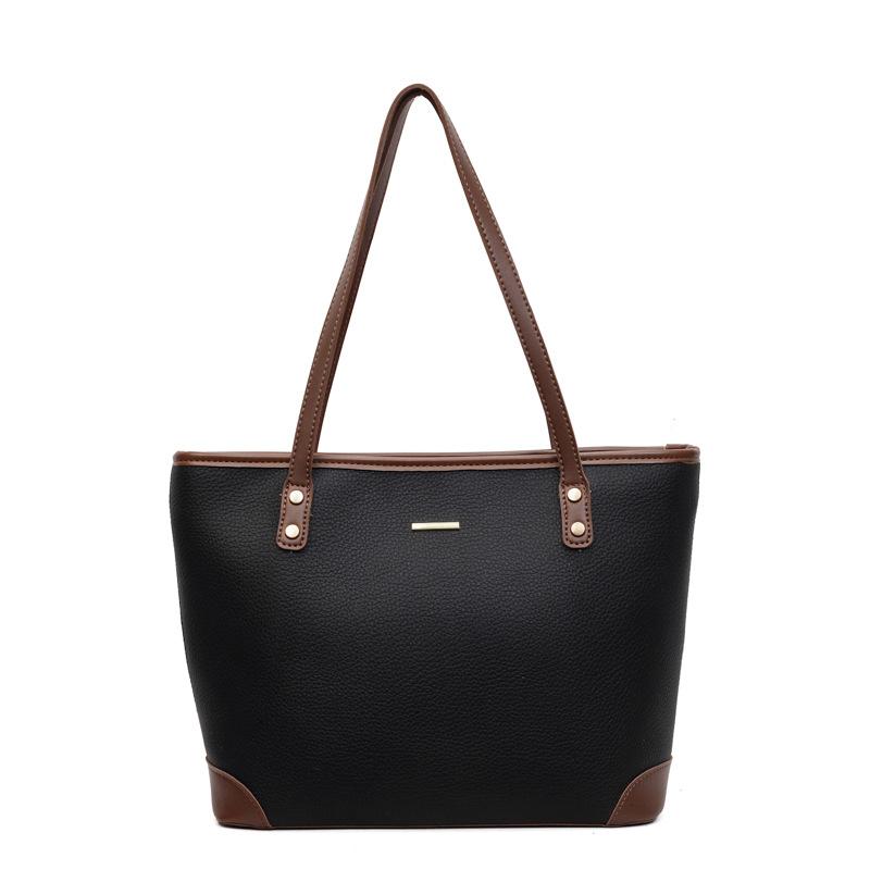 Frostet retro veske dame stor kapasitet 2025 ny vår og sommer allsidig avslappet skulderveske shoppingveske tote bag