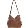 Schoolbag stylish and simple pu business commuter multi-functional women's tote bag 11 new shoulder messenger bag backpack women