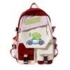Personalized niche little crocodile expression bag schoolbag 2024 cross-border campus popular student schoolbag casual and simple