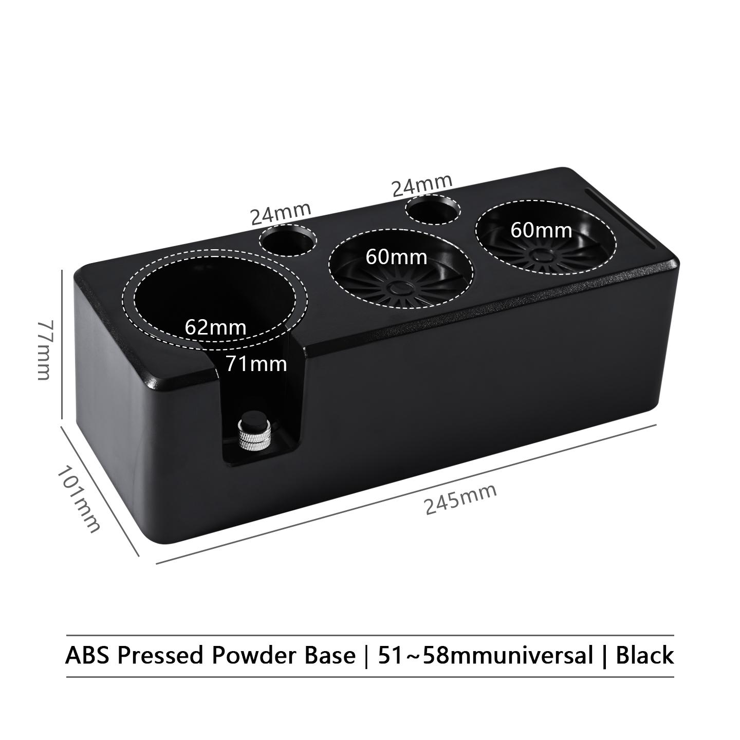 

51mm 54mm 58mm Coffee Portafialter Holder Tamping Station Organizer Stand Support Base Espresso Accessories Barista Tools чорний