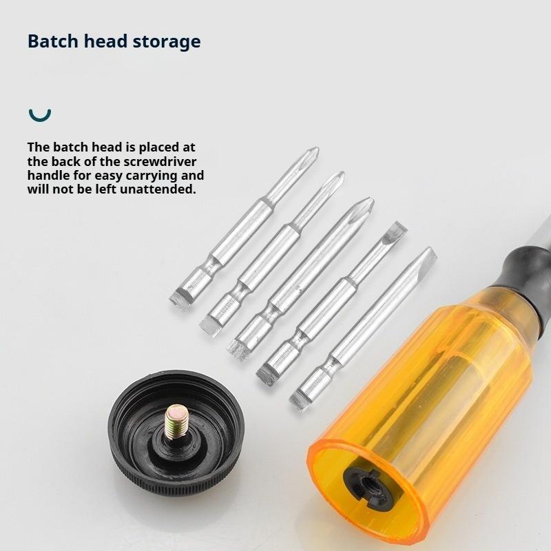 Hand-Press Screwdriver Reversible Ratchet Semi-Automatic Screwdriver