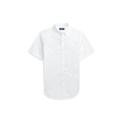 Polo SS23 Einfarbig Einreihiges Hemd Herrenhemden Weiß MNPOWOV1N820643-100