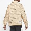 Jordan All Over Print Letter Versatile Stand Collar Single Breasted Long Sleeve Jacket Men Jacket Orange DX9739-252