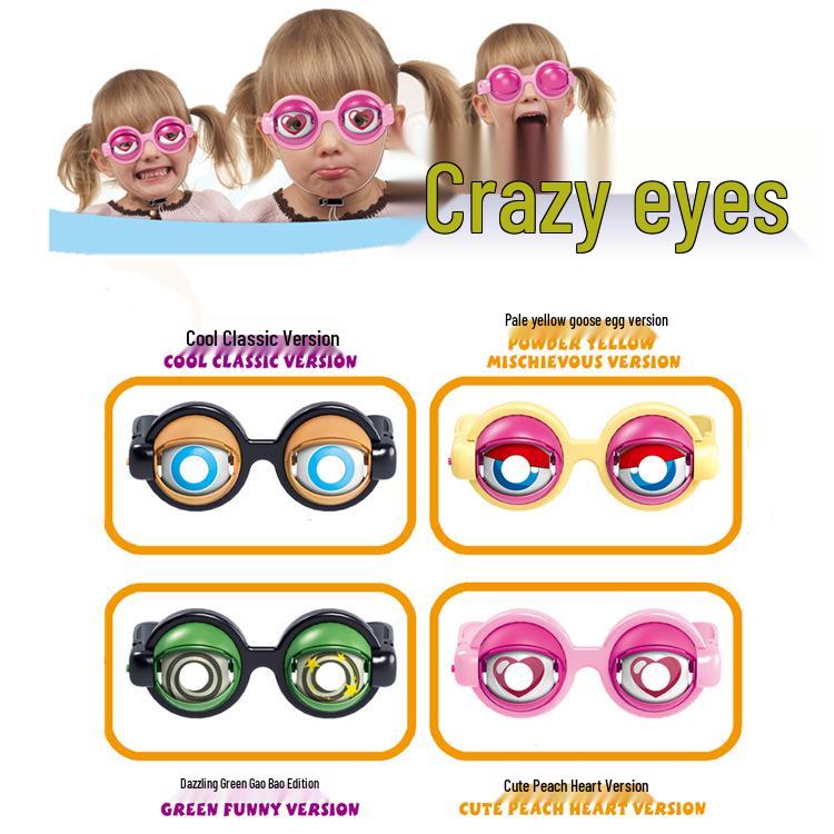 Óculos Divertidos Olhos Loucos para Crianças - Adereços de Festa Hilários