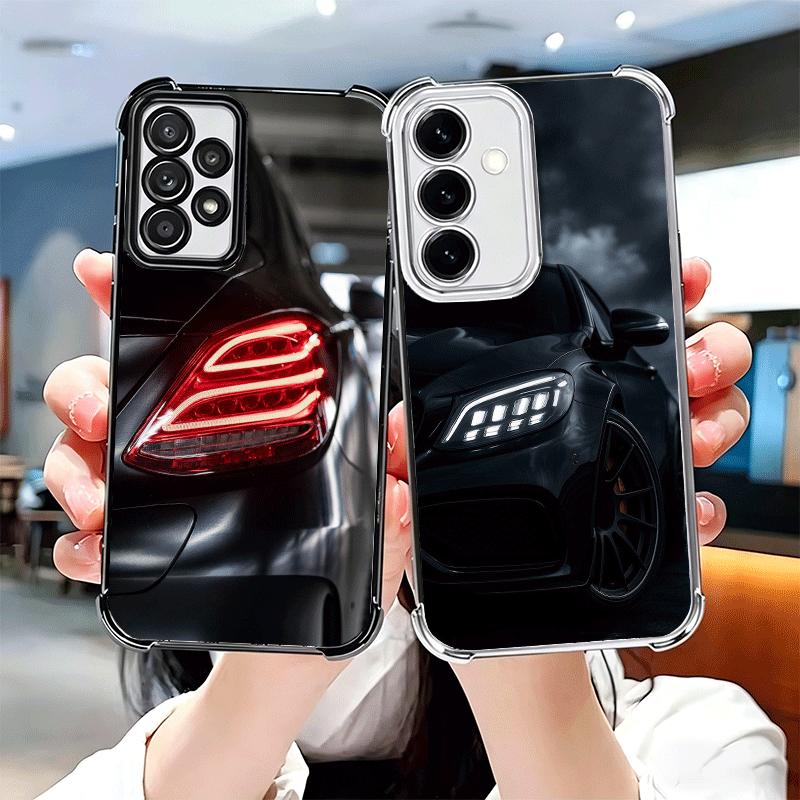 Sports Car Cool Taillight Soft Phone Case For Samsung A17 A27 A07 A37 A57 A16 A56 A15 A55 A14 A54 A13 A53 A26 A36 A25 A35 A24 A3