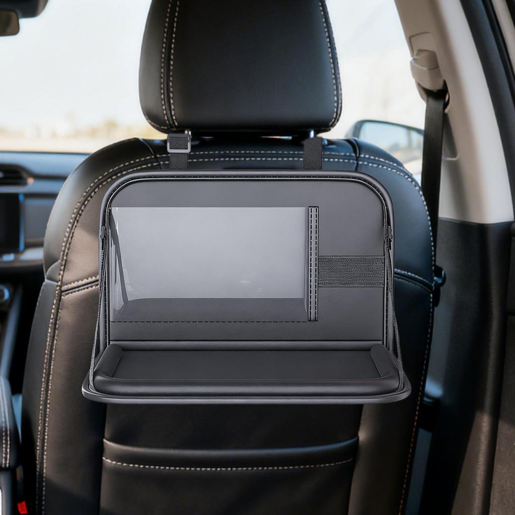 Tray For Car Seat Folding Laptop Holder Rear Storage Car Table For Kids For Toddler Airplane Camping Long Ride Snack Time Eating