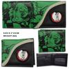 Luffy Wallet  Tanjiro Rotating Metal Logo Leather Coin Purse Card Holder Perfect Gift For Anime Fans